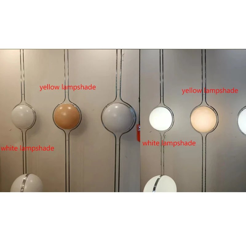 Acryl bal-vloerlamp foto 4